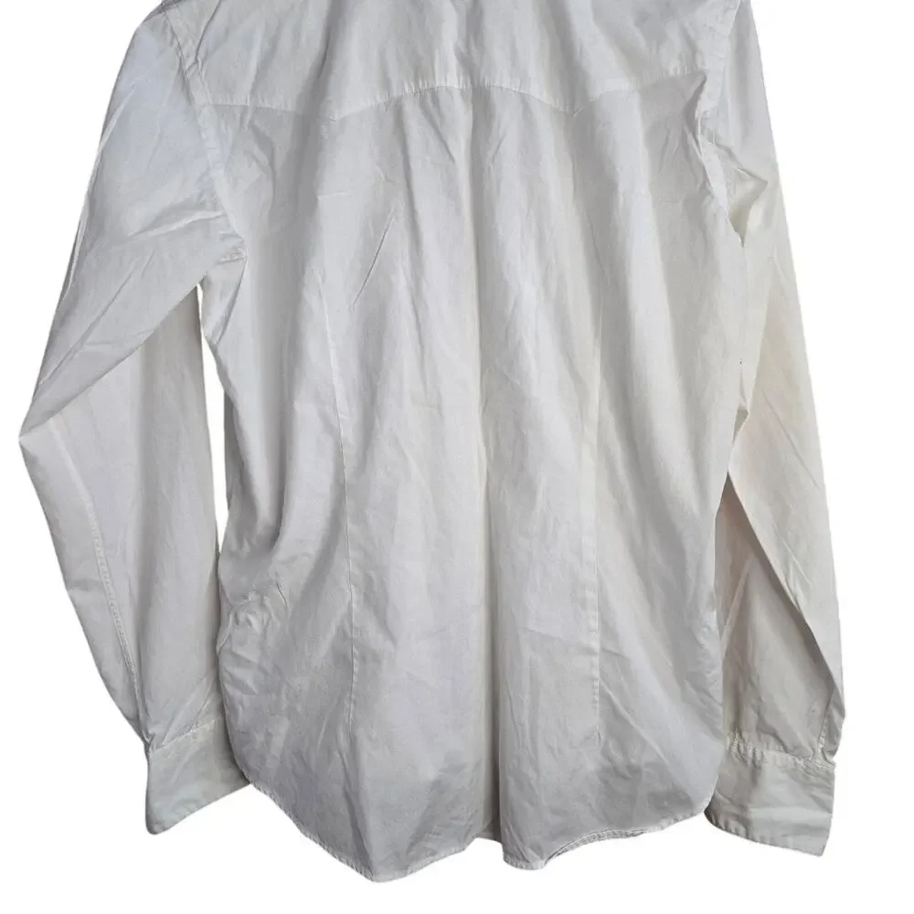 White long-sleeve Ralph Lauren button-down shirt YOUTH 12